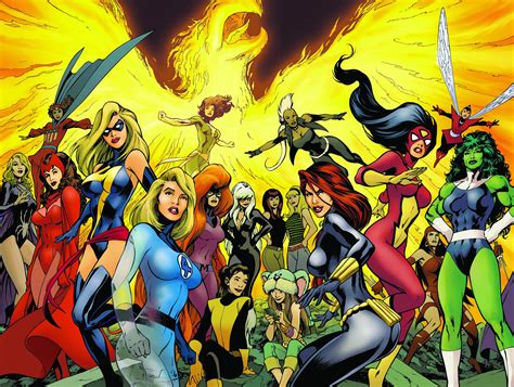 mujeres marvel|female superheroes of marvel.